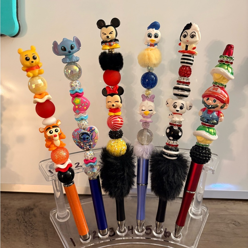 Handmade Beaded Character Pens | Choose Your Favorite | Limited